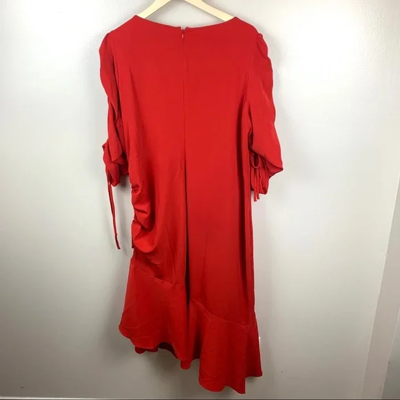 COPY - Rodarte X Universal Standard Dress Ruffle Hem Red - Picture 3 of 9